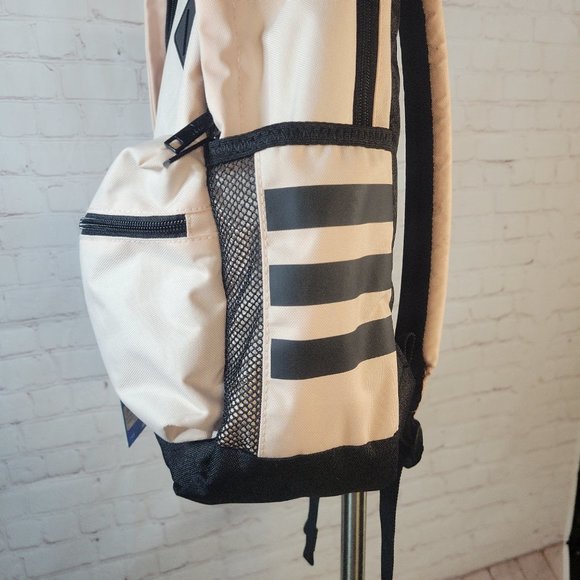 NWT TECH FRIENDLY Adidas Originals Base Laptop Backpack - Pink Tint/Black - Picture 3 of 13